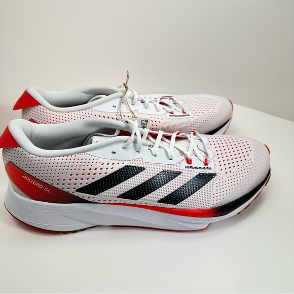 Men’s Adidas Adizero SL Running Shoes Jogging Training Sports White NWT IG5941 - Picture 4 of 9